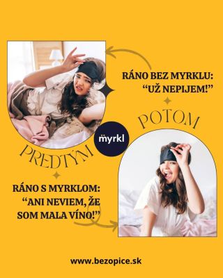 Poznáš ten pocit, keď ráno prisaháš, že už nikdy nepiješ? 🍷🤯 S Myrklom takéto sľuby odpadávajú – stačia dve kapsuly pred...