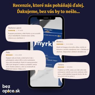Čítať vaše recenzie je pre nás ako vstávať po večierku s Myrklom – proste radosť! 😁 Ďakujeme, že sa s nami delíte o svoje...