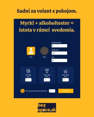 Zajtra sadáš za volant a chceš mať istotu? 🚗💡 S naším Šoférskym setom – Myrkl kapsuly + jednorazový alkoholtester – to...